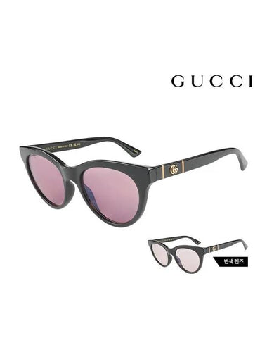 Women's Eyewear Photochromic Lens Cat Eye Sunglasses Light Pink - GUCCI - BALAAN 1