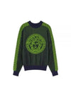 La Greca Medusa Terry Sweatshirt Dark Green - VERSACE - BALAAN 1