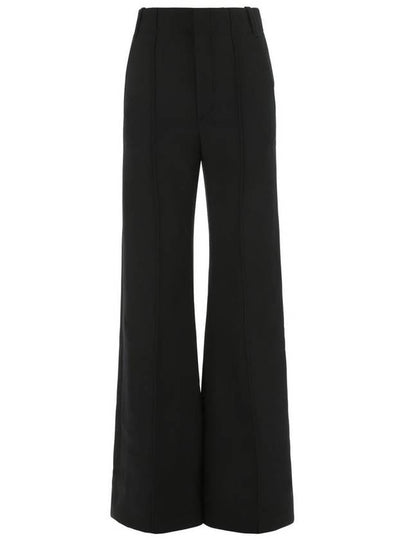 Women's Front Wide Pants Black - CHLOE - BALAAN 2