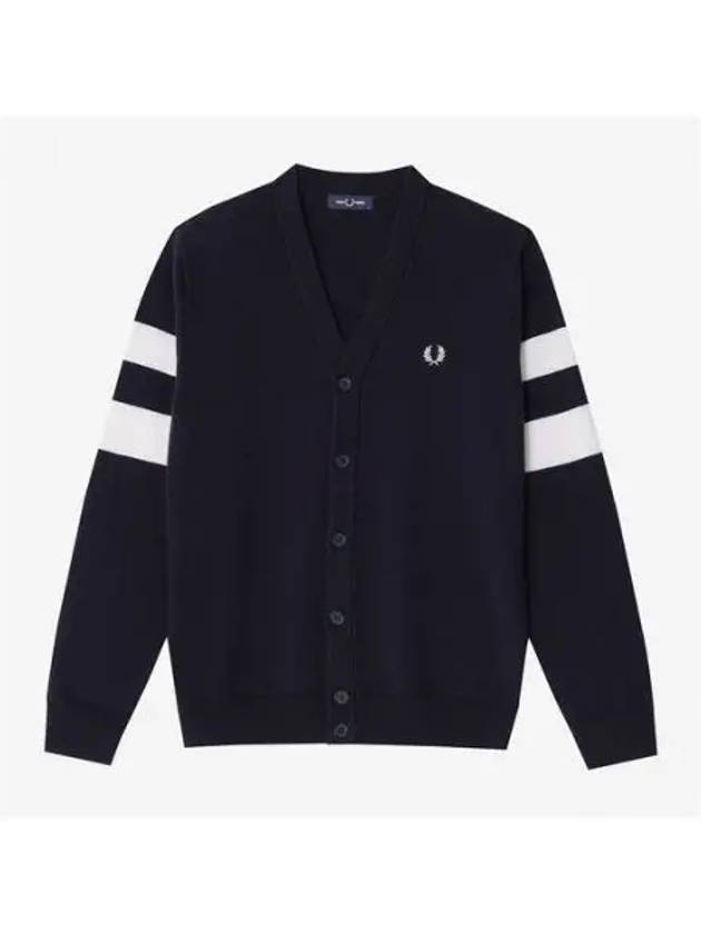 Fred Perry Sharp tipped sleeve cardigan 608 AFPM2335534 - FRED PERRY - BALAAN 1