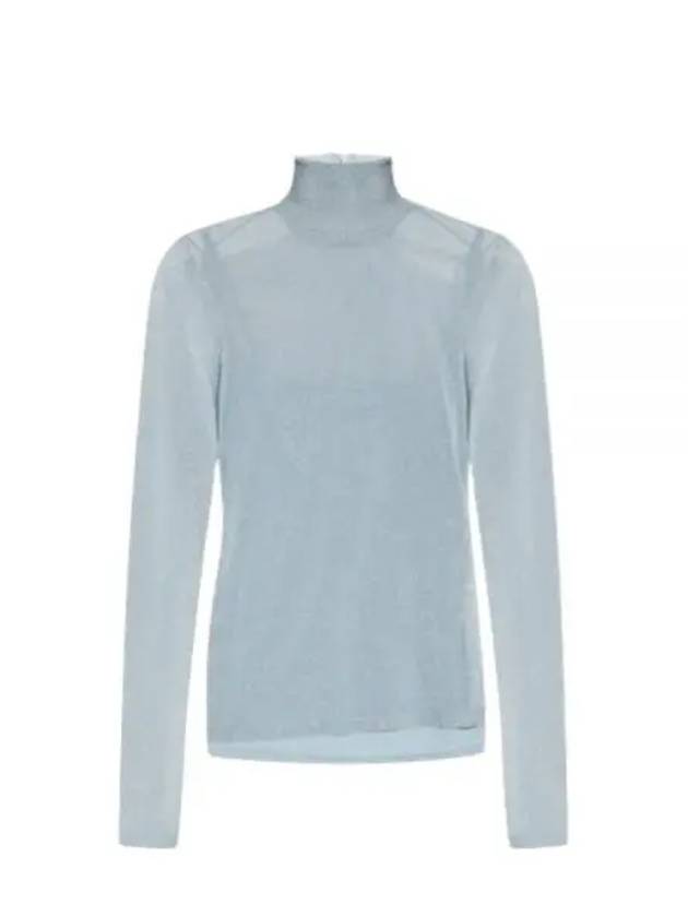 Women's Ilde Rayon Turtleneck Light Blue - MAX MARA - BALAAN 2