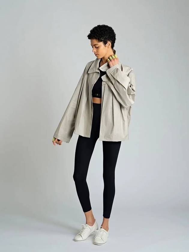 Coated Volume Jacket Light Grey - ATHPLATFORM - BALAAN 4