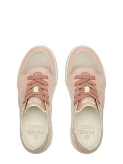 Match Mesh Low-Top Sneakers Light Pink - FENDI - BALAAN 2