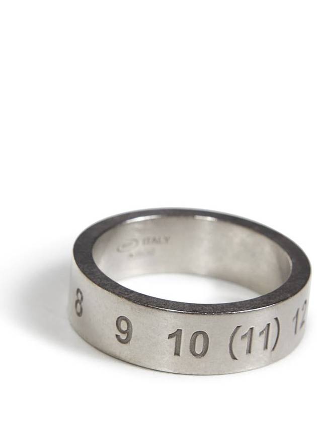 Numerical Logo Engraved Ring Silver - MAISON MARGIELA - BALAAN 3