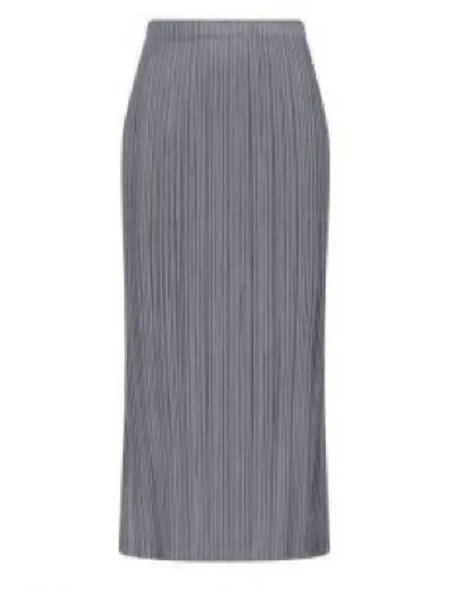 Pleats Basic Pencil Skirt Grey - ISSEY MIYAKE - BALAAN 2