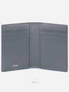 Vertical 2 tier Card Wallet Deep Gray Dior Gravity Leather - DIOR - BALAAN 3