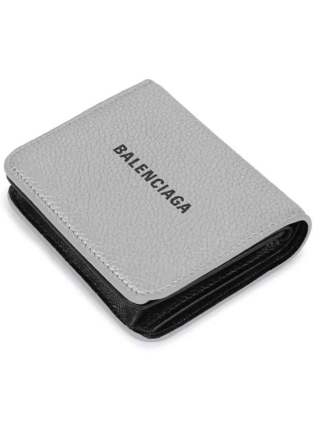 Logo Coin Pocket Flap Half Wallet Silver - BALENCIAGA - BALAAN 5