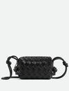 Loop Camera Leather Cross Bag Black - BOTTEGA VENETA - BALAAN 2