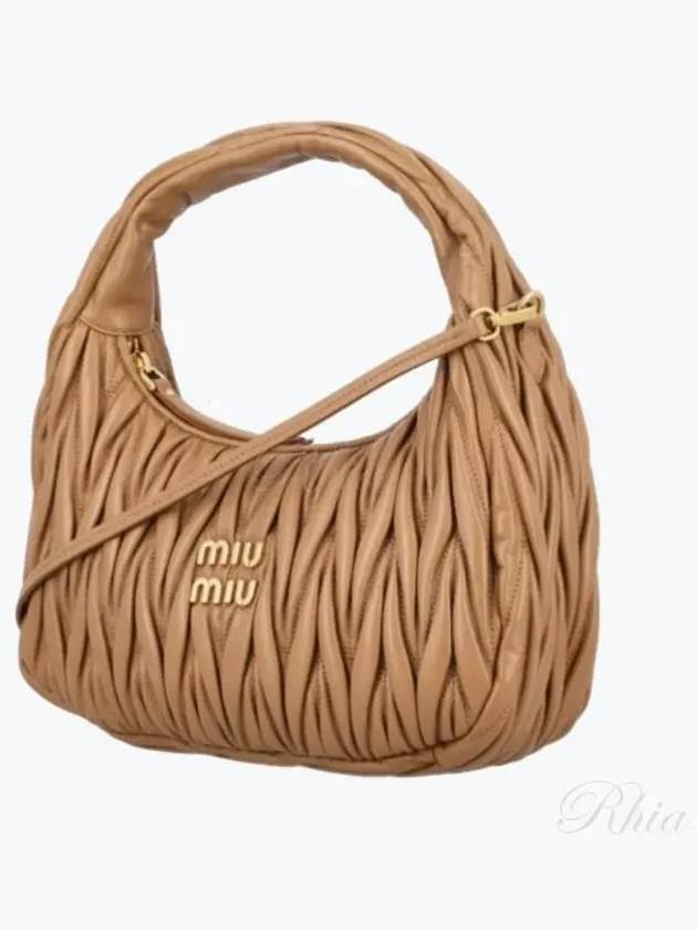 Wander Materasse Nappa Leather Shoulder Bag Brown - MIU MIU - BALAAN 2