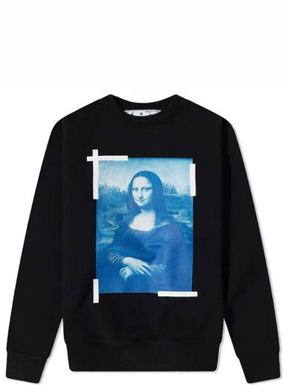 Mona Lisa Over Sweatshirt Black - OFF WHITE - BALAAN 2