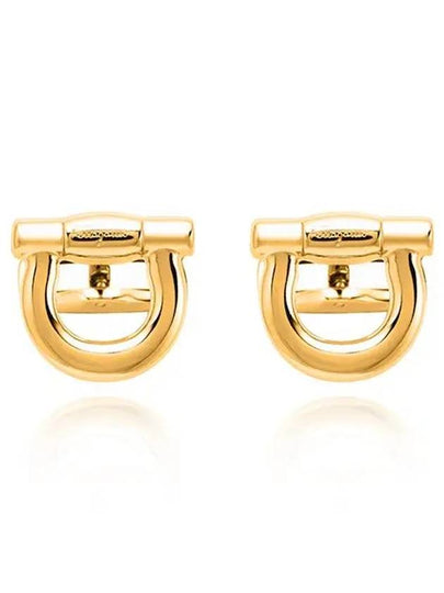 Gancini Logo Cufflinks Gold - SALVATORE FERRAGAMO - BALAAN 2