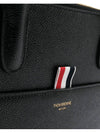 Pebble Grain Double Compartment Briefcase Black - THOM BROWNE - BALAAN 6