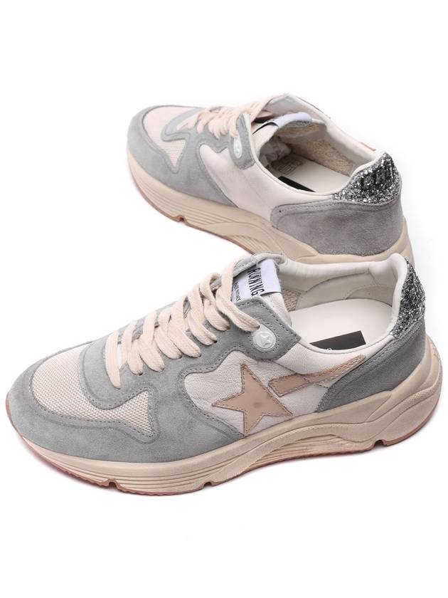 Running Sole Canvas Toe Star Low Top Sneakers Grey - GOLDEN GOOSE - BALAAN 7