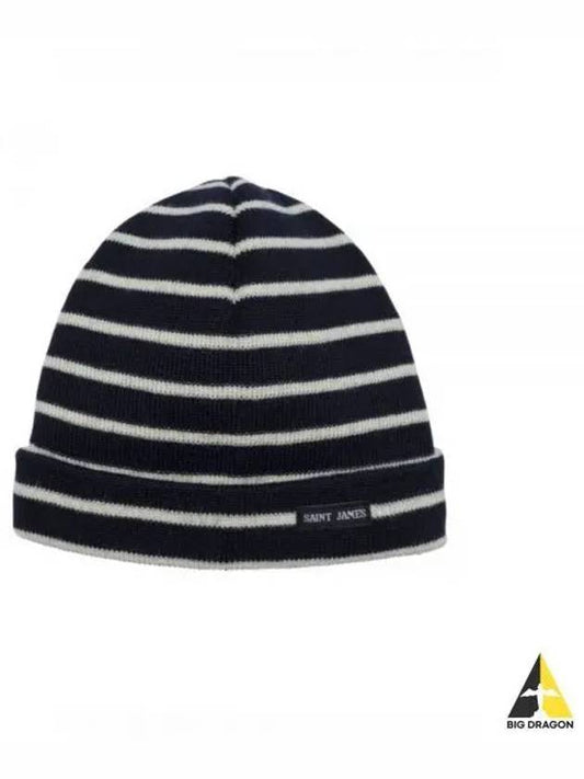 BONNETS RAYES 0308 51 MARINEECRU Striped Beanie - SAINT JAMES - BALAAN 1