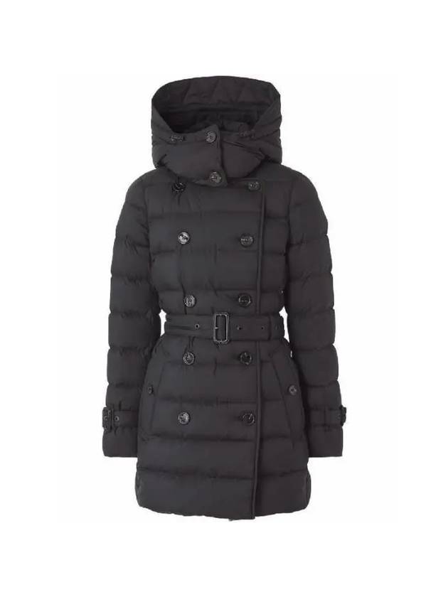 Detachable Hoodie Puffer Coat Padded Black - BURBERRY - BALAAN 2