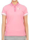 Golf wear women s collar short sleeve t shirt MLW 3B AP08 PINK - MARK & LONA - BALAAN 2