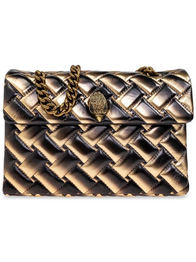 Kurt Geiger Quilted Shoulder Bag ‘Kensington’, Women's, Gold - KURT GEIGER - BALAAN 1