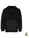 Cotton Fleece Hoodie Black - PRADA - BALAAN 2