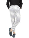 IKALOOK ANTONYMORATO Italy Striped Linen Pants - IKALOOOK - BALAAN 1