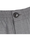 Men's Wool Banding Slacks Grey - AMI - BALAAN 5