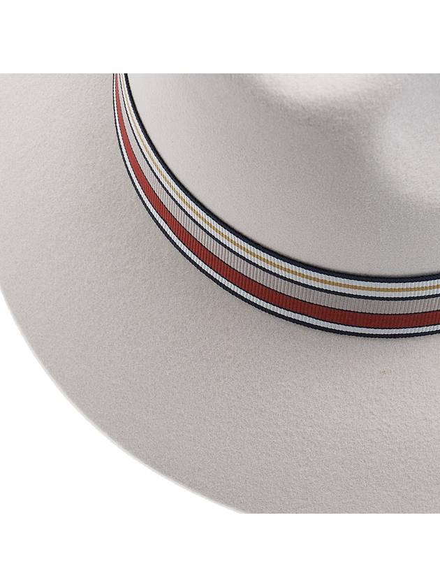 Striped Banding Fedora Ivory - LORO PIANA - BALAAN 8