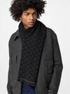 Monogram Classic Wool Scarf Black - LOUIS VUITTON - BALAAN 3