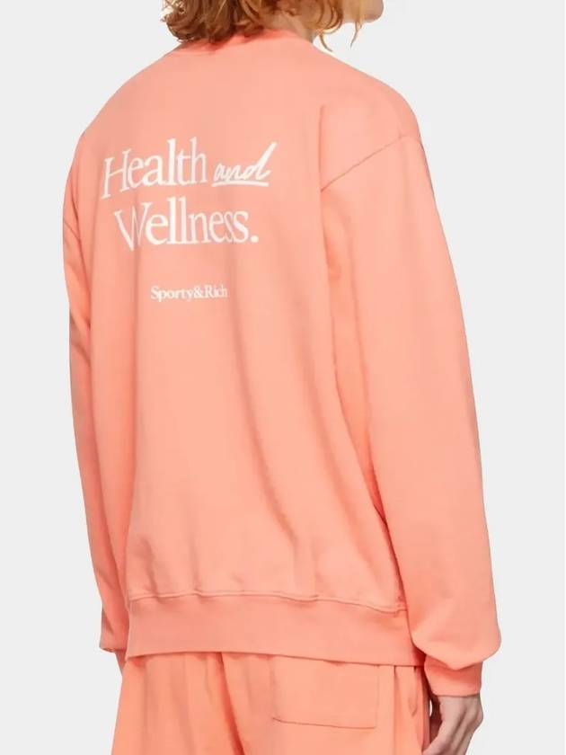 Logo Print Crew Neck Cotton Sweatshirt Pink - SPORTY & RICH - BALAAN 2