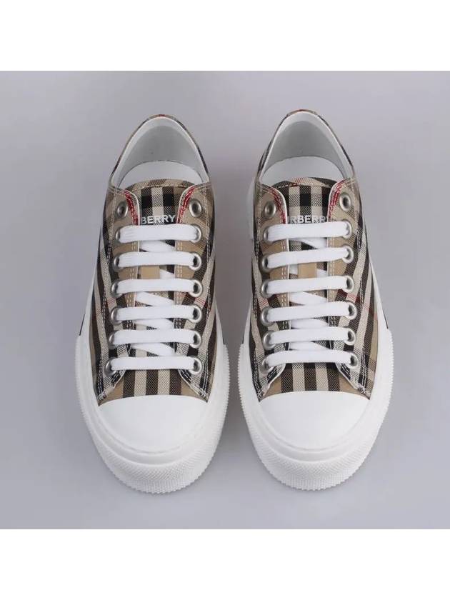 Vintage Check Cotton Sneakers Archive Beige - BURBERRY - BALAAN 3