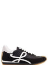 Flow Runner Nylon Suede Low Top Sneakers Black - LOEWE - BALAAN 2