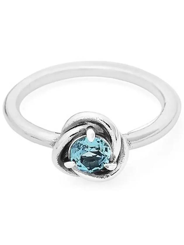 Moments Sea Aqua Blue Eternity Circle Ring Silver - PANDORA - BALAAN 4