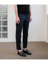 Tapered fit denim pants DARK INDIGO BLUE - BLACKBROWN - BALAAN 3