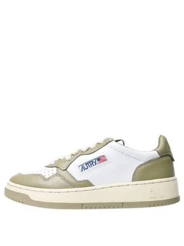 Women's Medalist Bi-Color Low-Top Sneakers Green - AUTRY - BALAAN 2