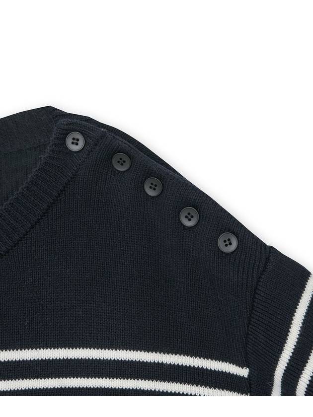 ROUNDNECK SAILOR KNIT STRIPE NAVY - ROLLING STUDIOS - BALAAN 4