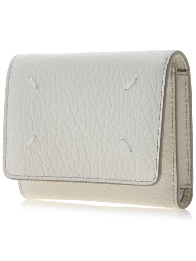 Stitched Trifold Halfwallet White - MAISON MARGIELA - BALAAN 3