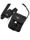 Re-Nylon Saffiano Mini Cross Bag Black - PRADA - BALAAN 2