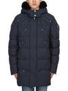 Cloud Neoshear Black Shearling Fur Parka Navy - MOOSE KNUCKLES - BALAAN 2