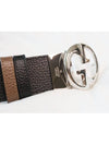 GG Reversible Leather Belt Black Brown - GUCCI - BALAAN 3