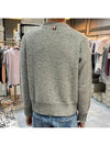 Donegal 4-Bar Striped Crew Neck Wool Knit Top Light Grey - THOM BROWNE - BALAAN 6