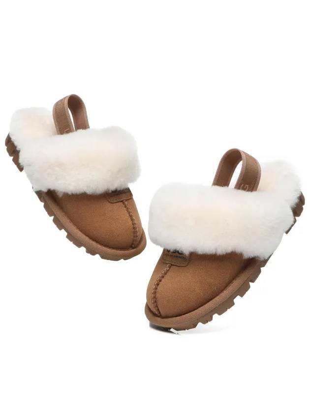 Suzy Slippers Fur Sandals Kids Ugg AS2038K Chestnut - EVER AUSTRALIA UGG - BALAAN 4