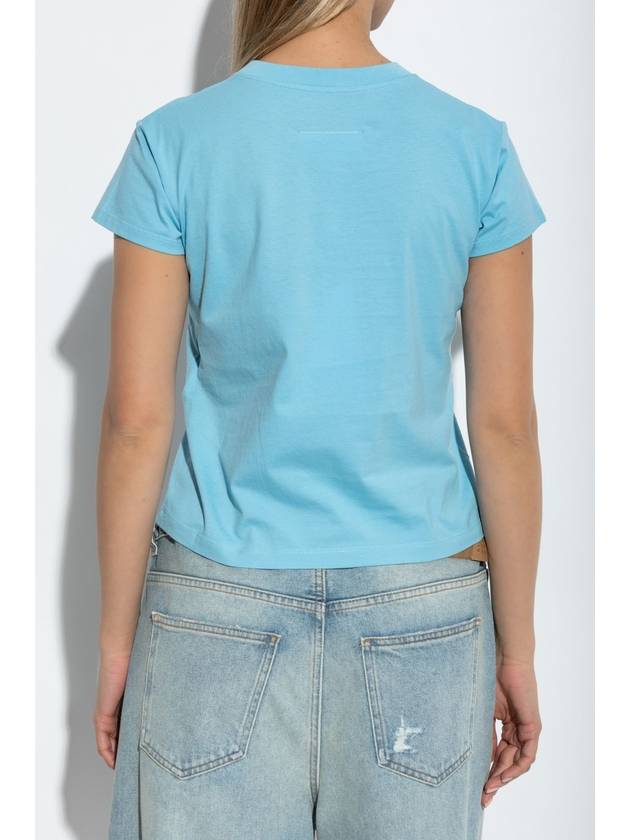 MM6 Maison Margiela T-shirt With Print, Women's, Blue - MAISON MARGIELA - BALAAN 4