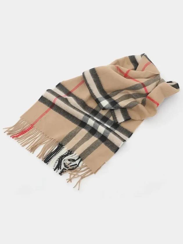 Vintage Check Cashmere Muffler Beige - BURBERRY - BALAAN 3