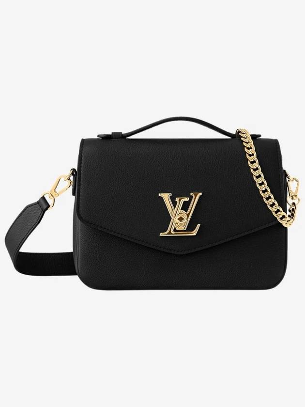 Oxford Lockme Leather Shoulder Bag Black - LOUIS VUITTON - BALAAN 2