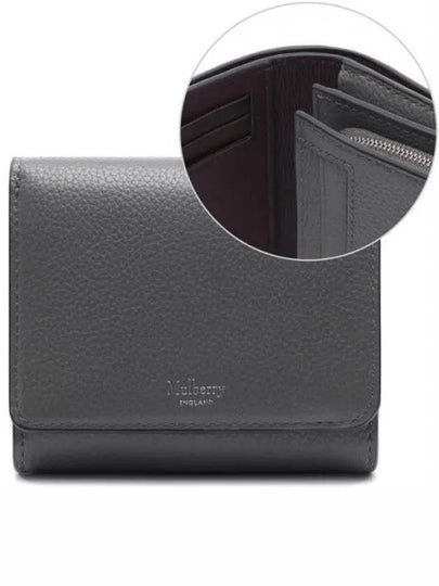 Continental French Classic Grain Half Wallet Dark Grey - MULBERRY - BALAAN 2