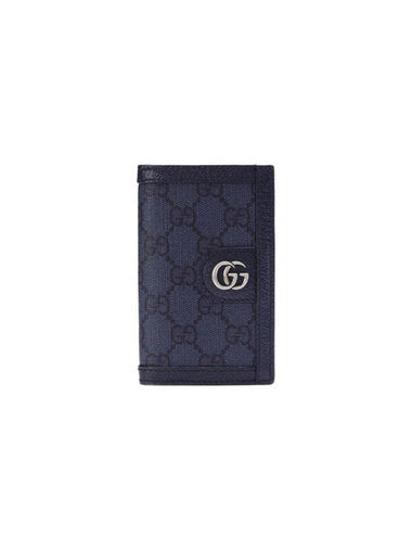 Ophidia GG Long Card Case Dark Blue - GUCCI - BALAAN 1