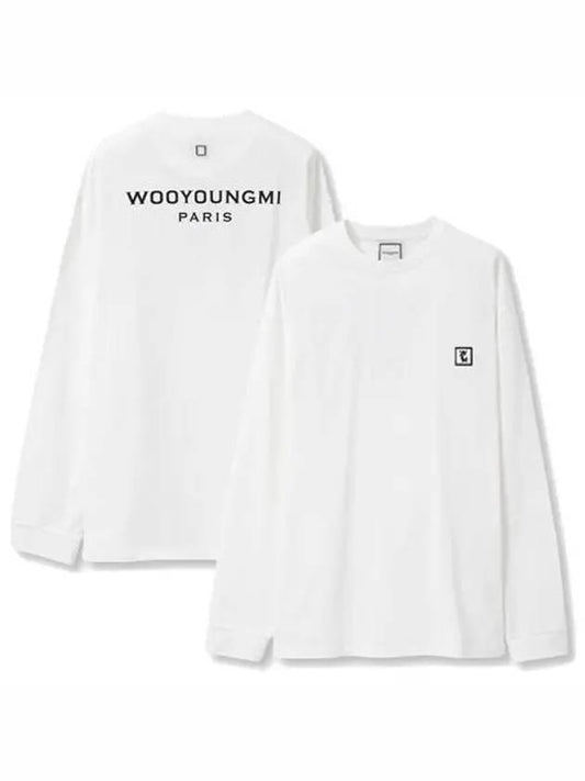 Men s back logo long sleeve t shirt white 201372 - WOOYOUNGMI - BALAAN 2