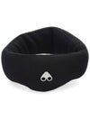 Logo Woodhull Headband Black - MOOSE KNUCKLES - BALAAN 6