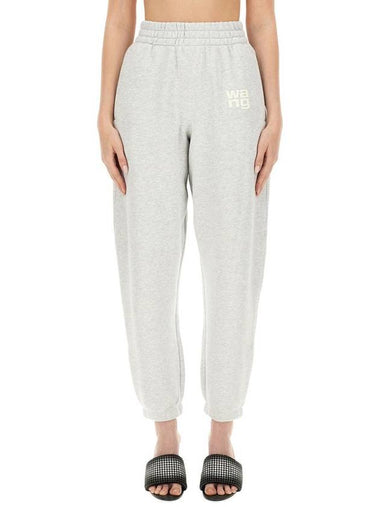 T By Alexander Wang Jogging Pants With Logo - ALEXANDER WANG - BALAAN 1