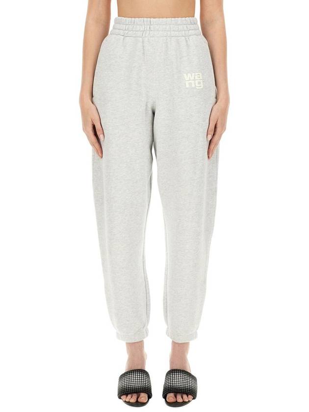 T By Alexander Wang Jogging Pants With Logo - ALEXANDER WANG - BALAAN 1