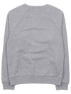 Paris Loose Cotton Fleece Man To Man Grey Melange - CELINE - BALAAN 3