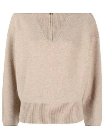 Fancy Half Zip-Up Neck Wool Knit Top Pink - ISABEL MARANT - BALAAN 2